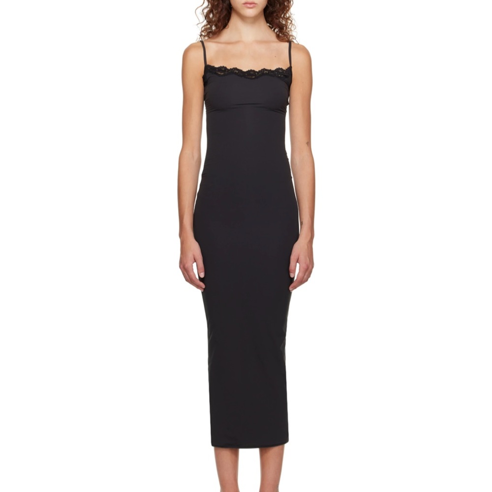 Skims Black Lace Fits Everybody Dress